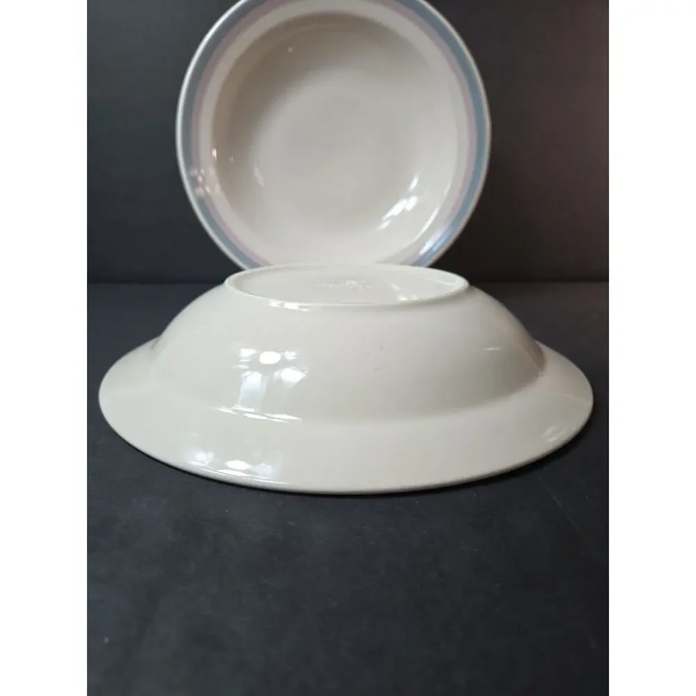 2 Pfaltzgraff Aura Pink Pasta Bowls - 10” Discontinued (Read Description)